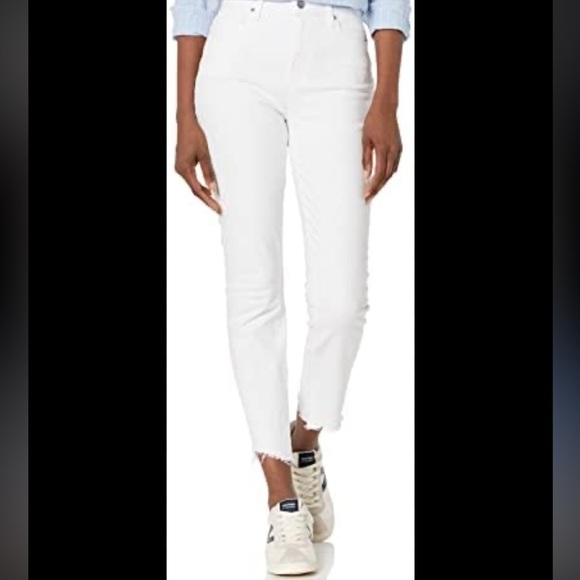 PAIGE Denim - PAIGE White Ankle Cropped Jeans
